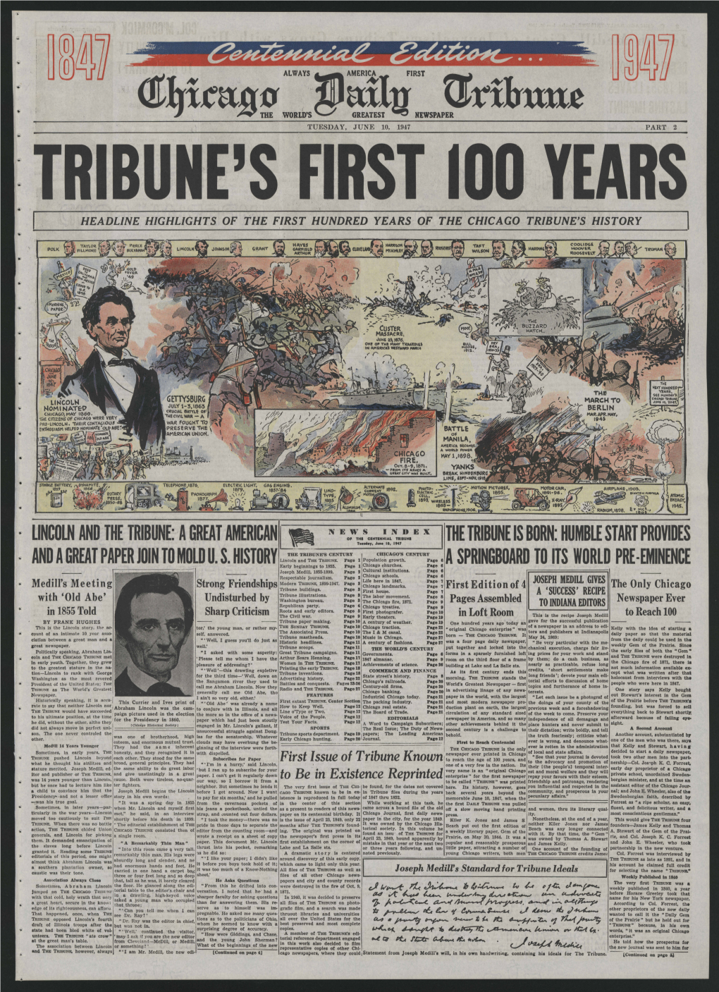 Of the Chicago Tribune's History