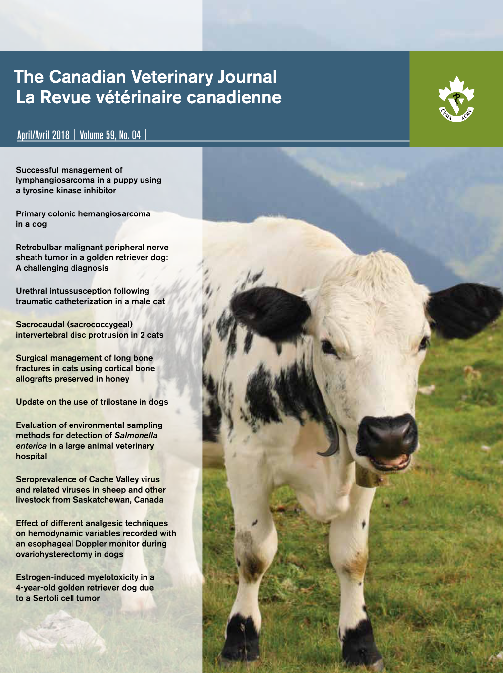 The Canadian Veterinary Journal La Revue Vétérinaire Canadienne The