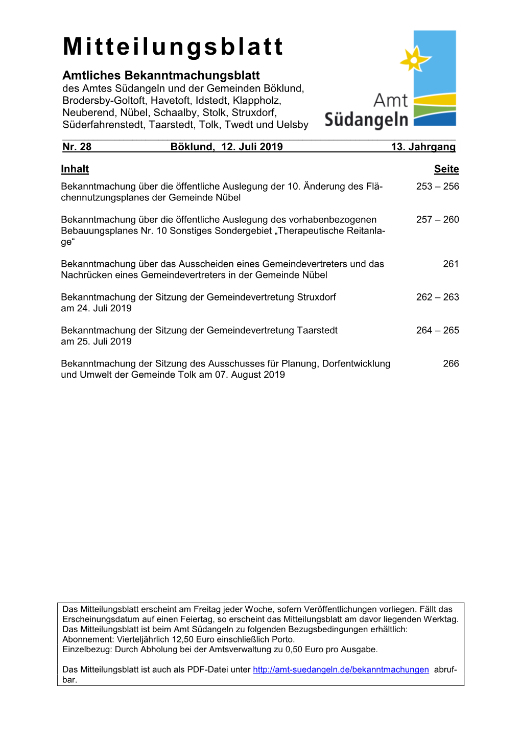 Mitteilungsblatt