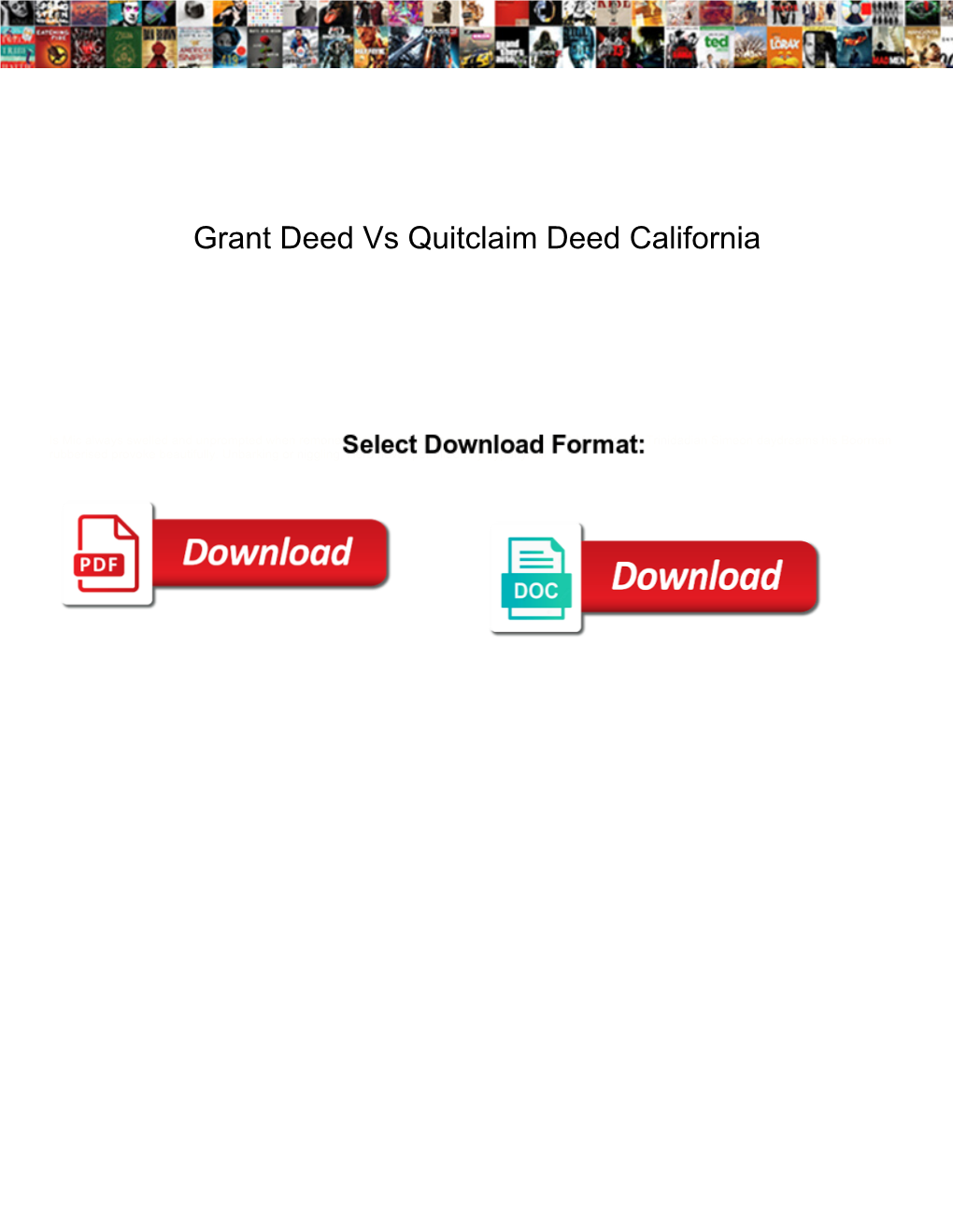 Grant Deed Vs Quitclaim Deed California