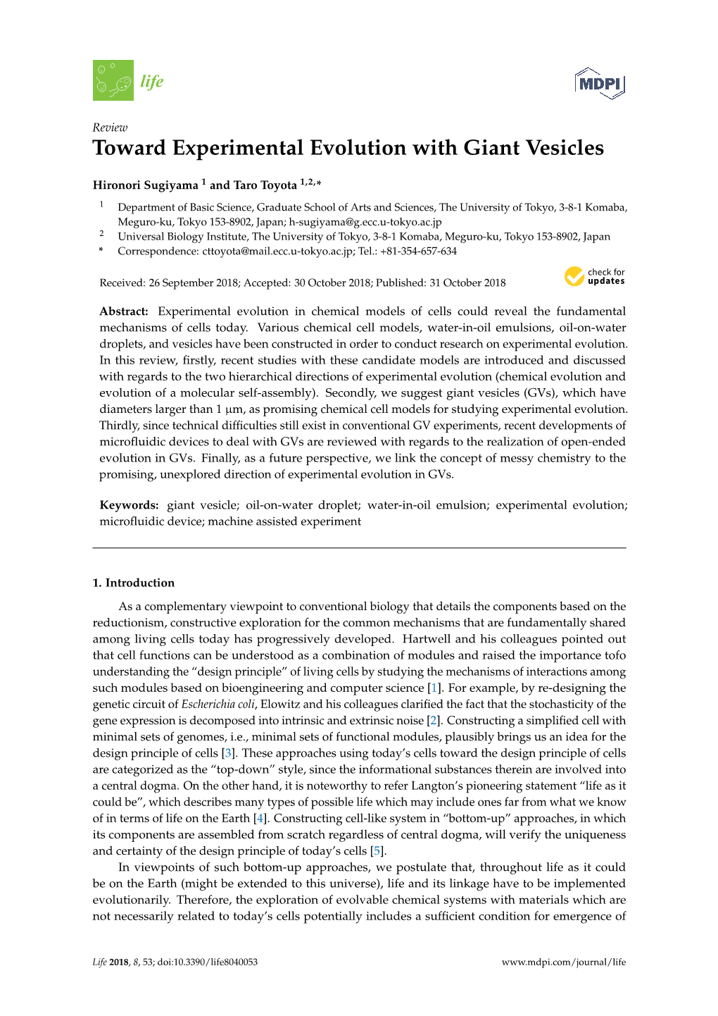 Toward Experimental Evolution with Giant Vesicles