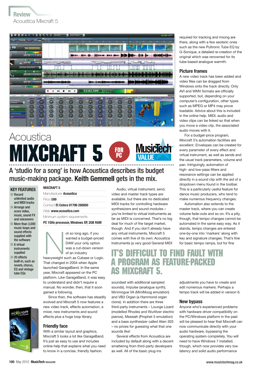 Music Tech Magazine Mixcraft 5 May 2010.Pdf