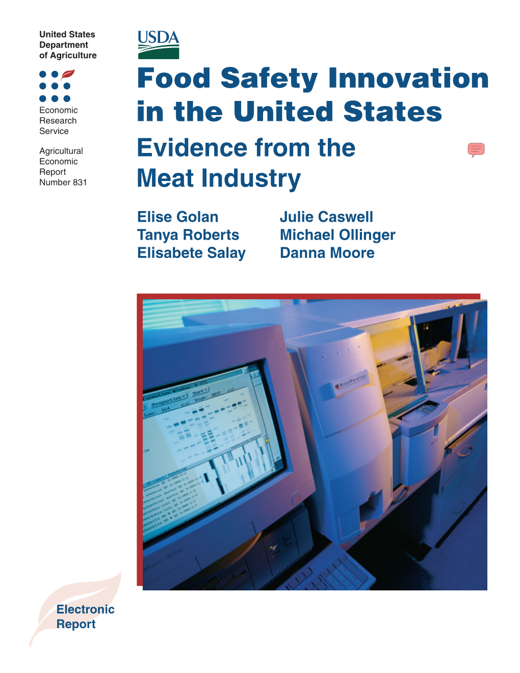 Food Safety Innovation in the United States Economic