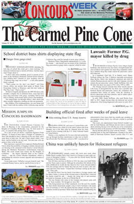 Carmel Pine Cone, August 9, 2013 (Main News)