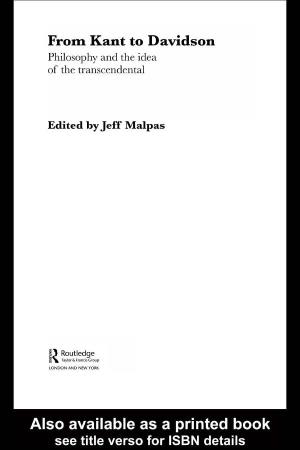 Edited by Jeff Malpas from Kant to Davidson