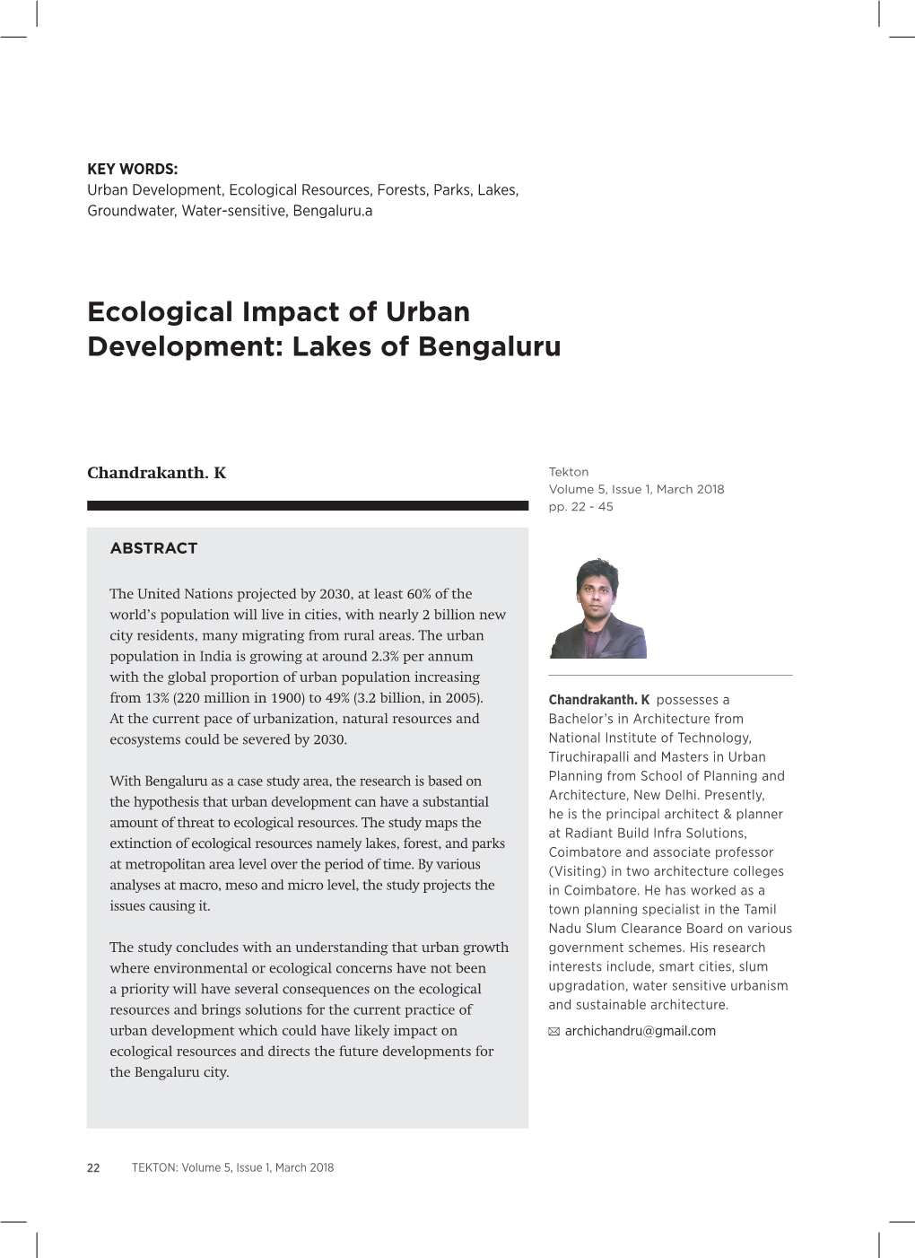 Lakes of Bengaluru