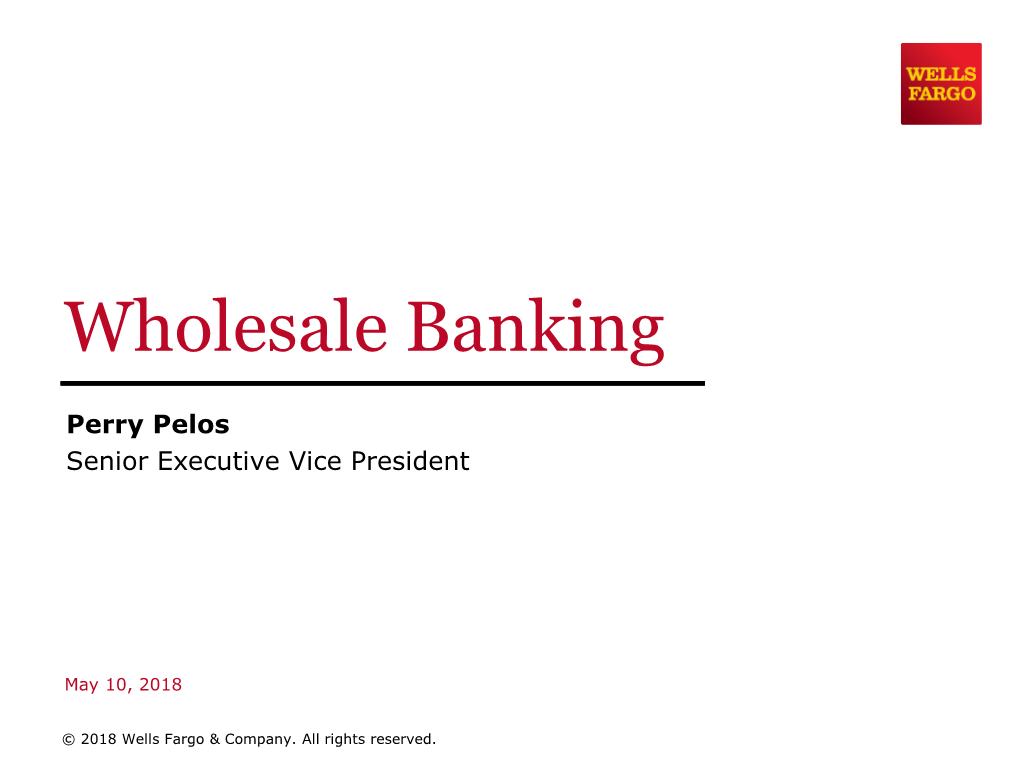 Wholesale Banking Presentation (PDF)