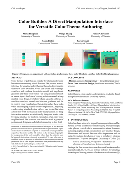 Color Builder: a Direct Manipulation Interface for Versatile Color Theme Authoring