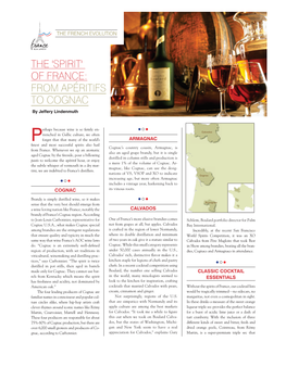 The 'Spirit' of France: from Apéritifs to Cognac by Jeffery Lindenmuth