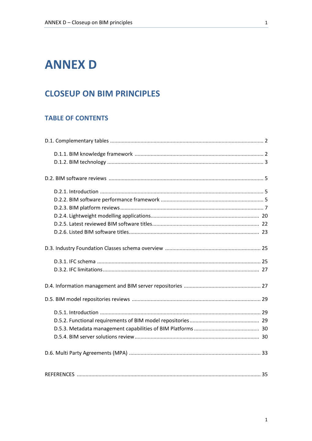 ANNEX D – Closeup on BIM Principles 1