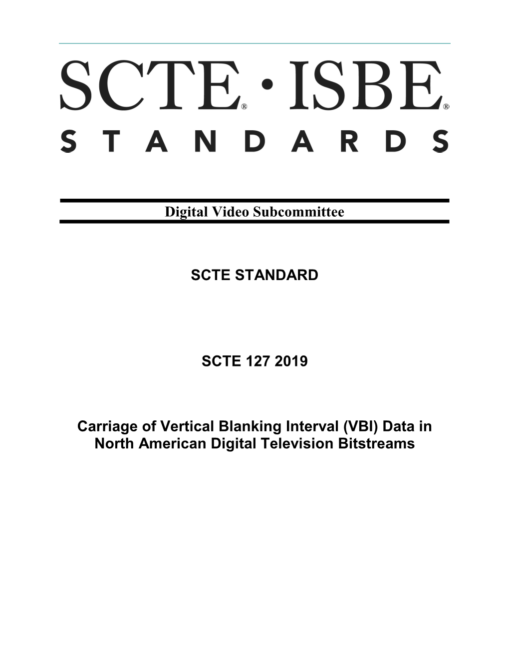 Carriage of VBI Information in NA DTV Bitstreams