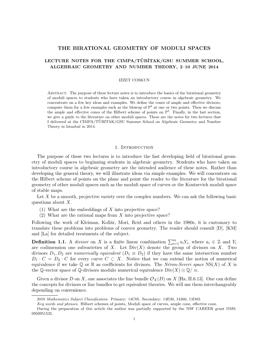 The Birational Geometry of Moduli Spaces