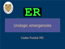 Urologic Emergencies
