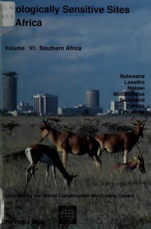 Ecologically Sensitive Sites in Africa. Volume 6