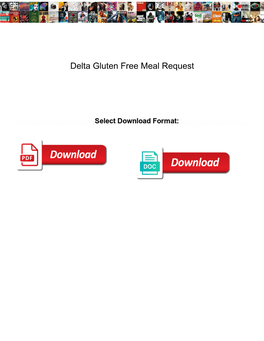 Delta Gluten Free Meal Request
