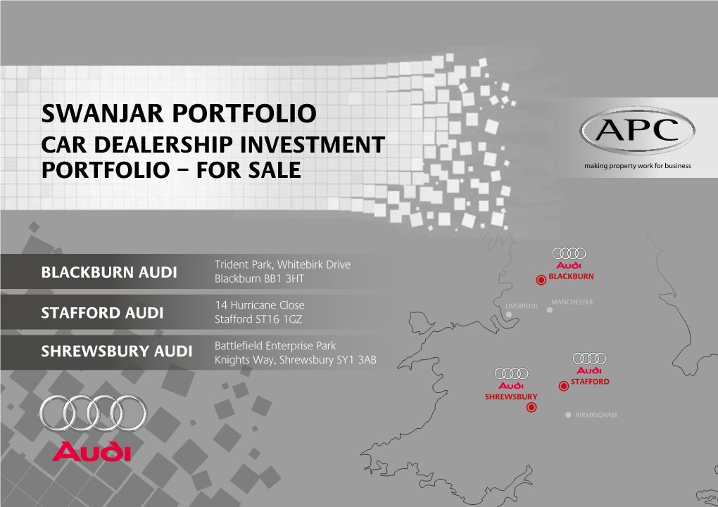 Swanjar Portfolio Car Dealership Investment Portfolio – for Sale