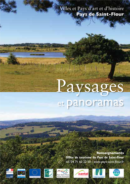 Paysages Et Panoramas Conception : LM Communiquer / Réalisationet Photographies : CPIE Haute-Auvergne