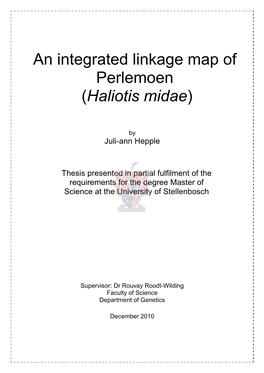 An Integrated Linkage Map of Perlemoen (Haliotis Midae)