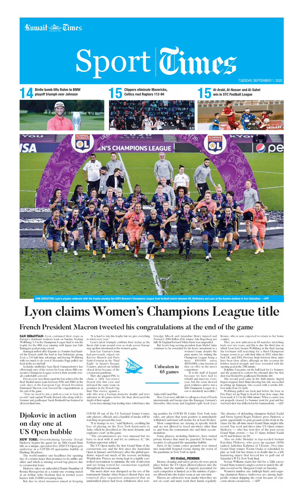 Lyon Claims Women's Champions League Title