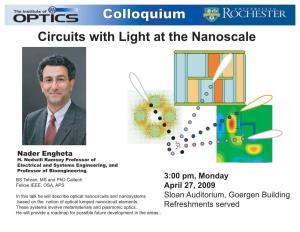 Circuits with Light at the Nanoscale