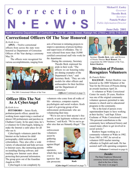 Correction News June/July 2001 Michael F