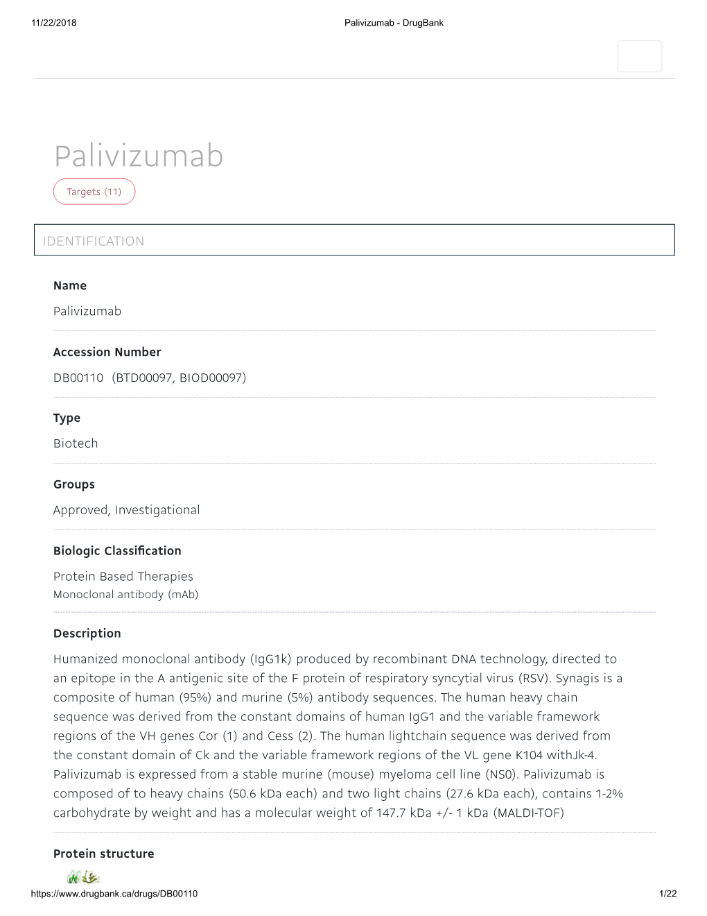 Palivizumab - Drugbank