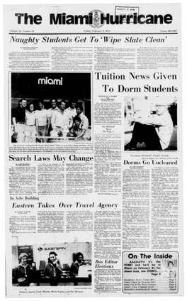 Tuition News Given to Dorm Students by MICHAEL J