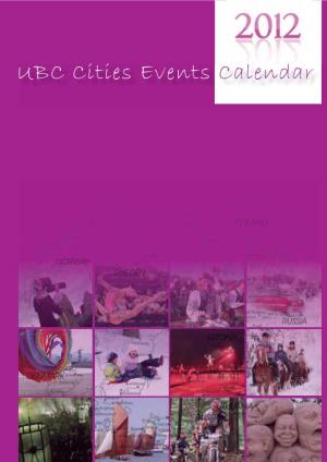 UBC Cities Events Calendar 2012 UBC Citieseventscalendar Dear UBC Friends