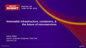 Immutable Infrastructure, Containers, & the Future of Microservices