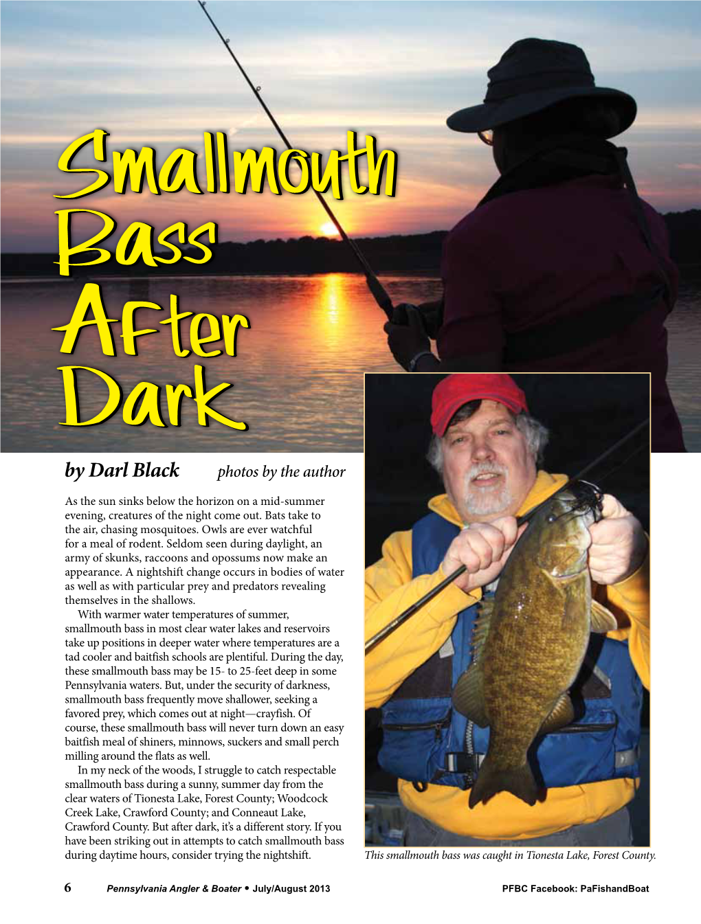 Smallmouth Bass After Dark by Darl Black