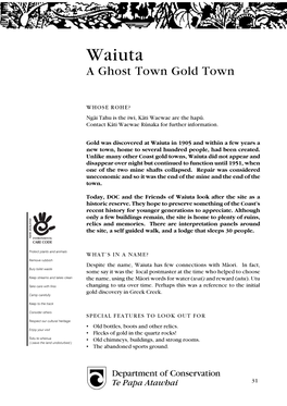 Waiuta a Ghost Town Gold Town
