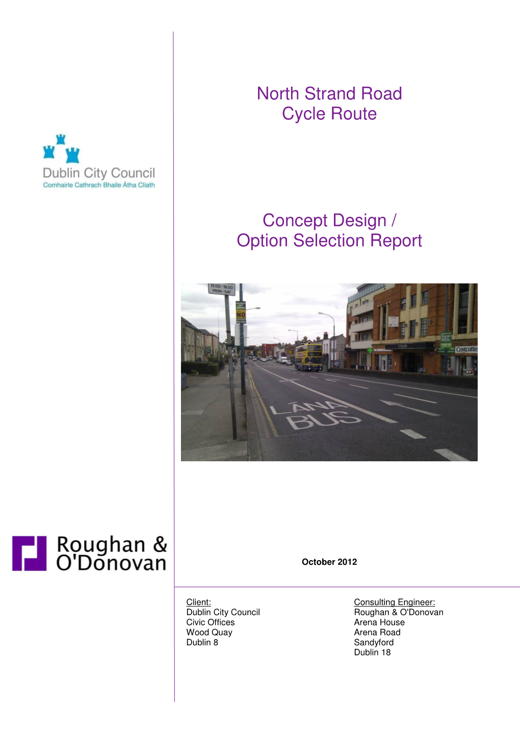 North Strand Road Cycle Route Concept Design / Option Selection