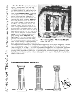 The Treasury of the Athenians at Delphi, Greek, Ca. 500 B.C. The