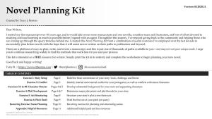 Novel Planning Kit Version 03.2020.11