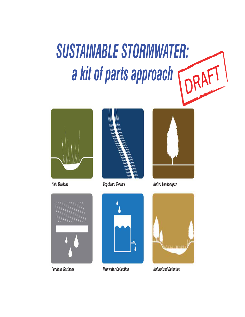 SUSTAINABLE STORMWATER: a Kit of Parts Approach