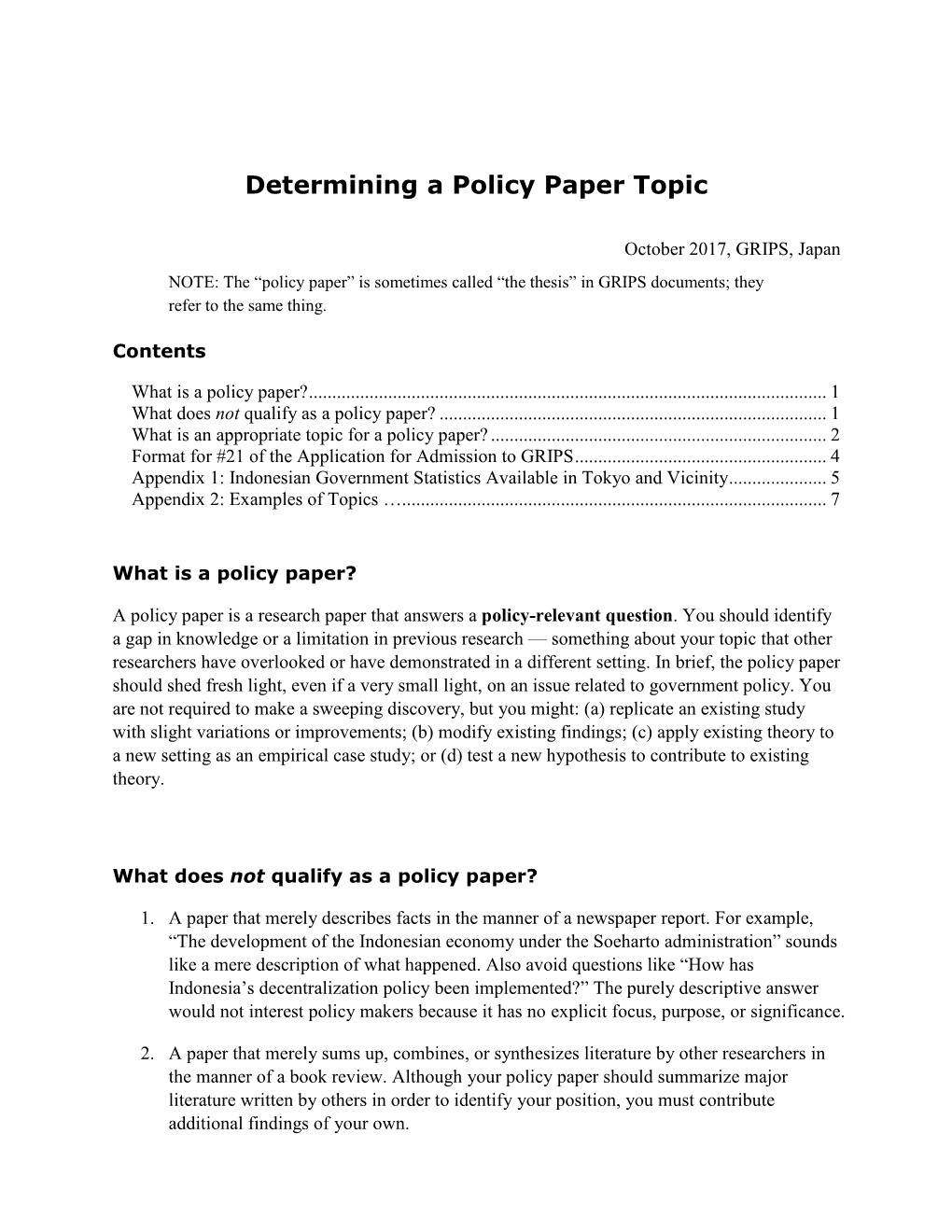 LMP Policy Paper Handbook