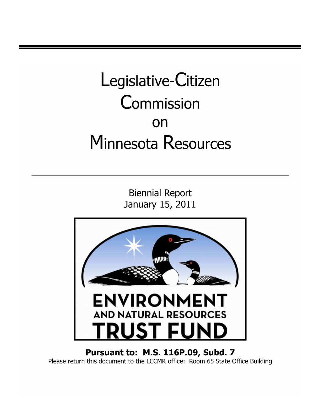 Legislative-Citizen Commission on Minnesota Resources