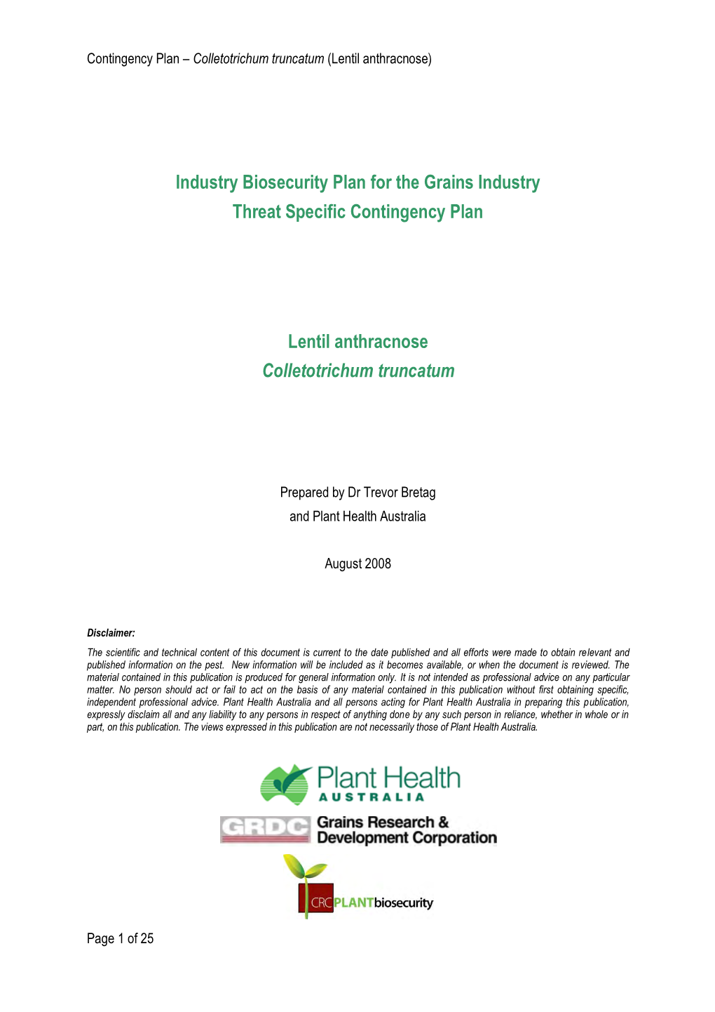 Lentil Anthracnose CP