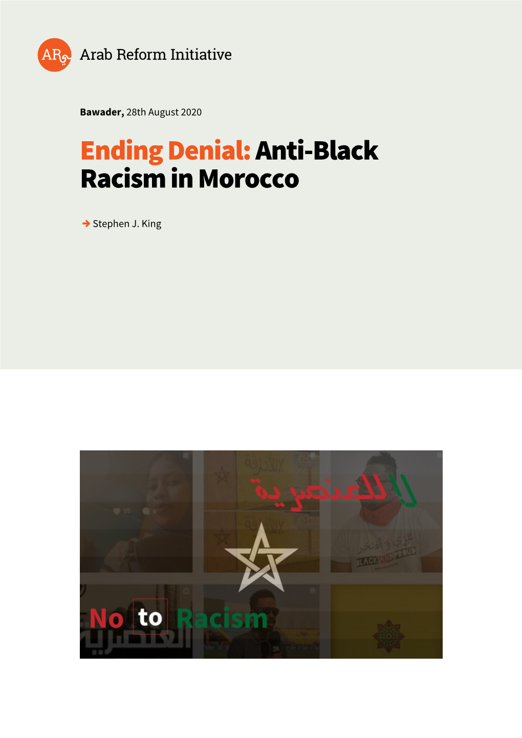 Ending Denial: Anti-Black Racism in Morocco