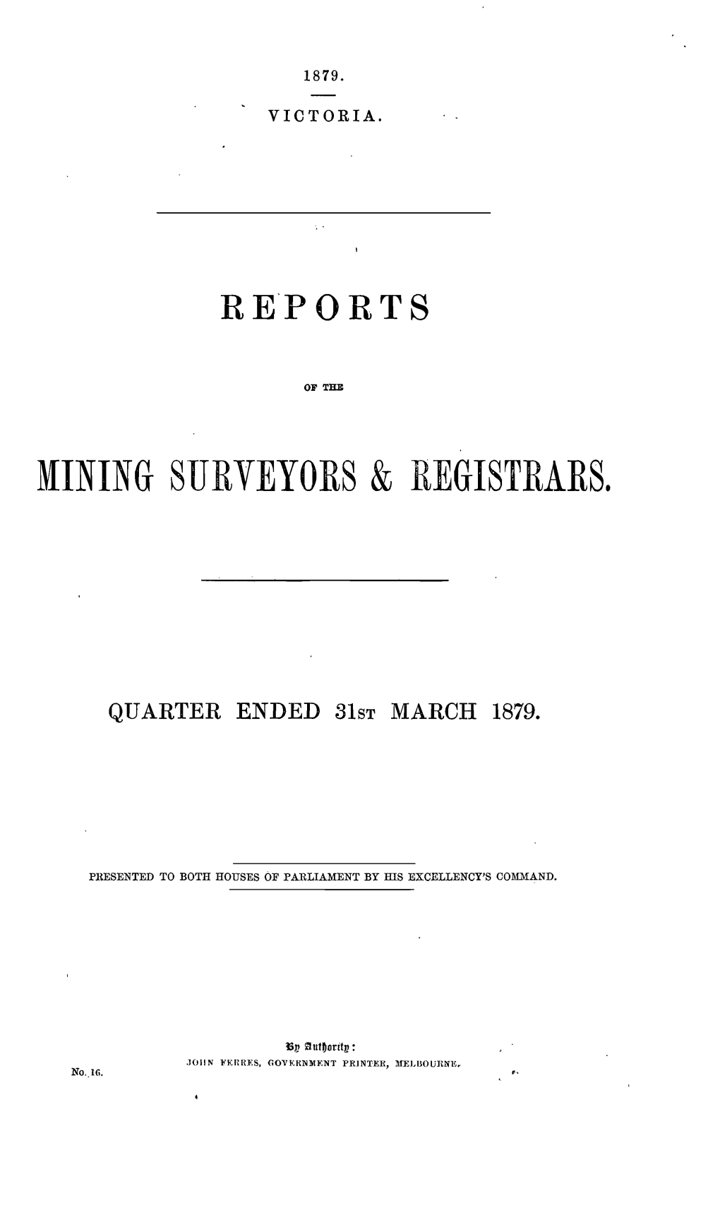 Mining Surveyors & Registrars
