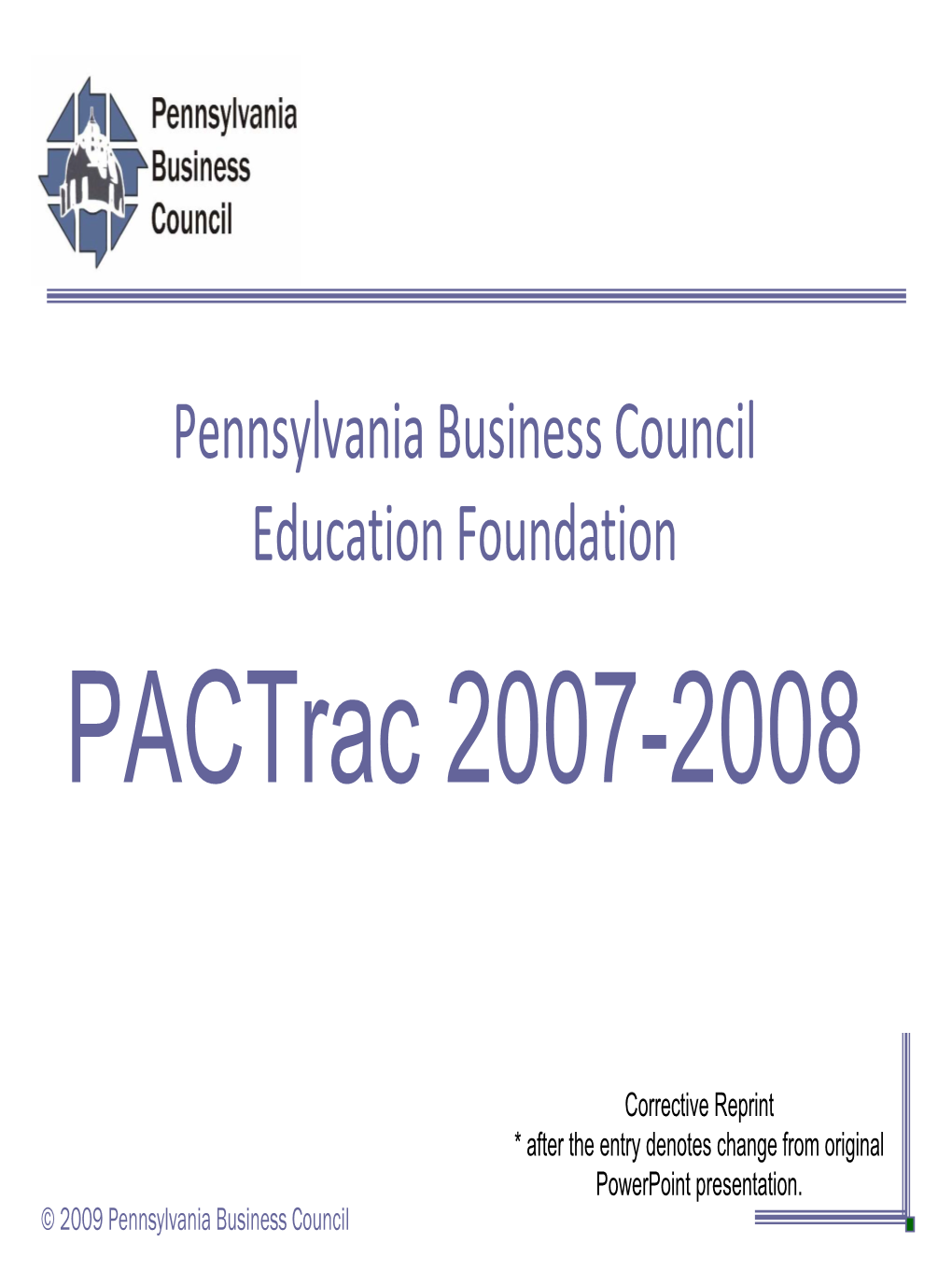 Pactrac 2007-2008