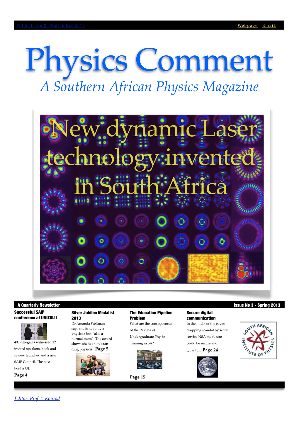 Physics Comment a Southern African Physics Magazine