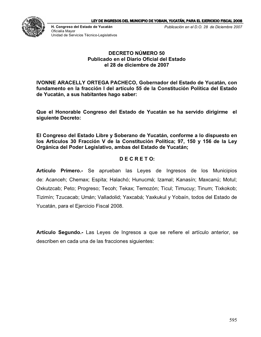 Comisiones Permanentes De Legislacion, P