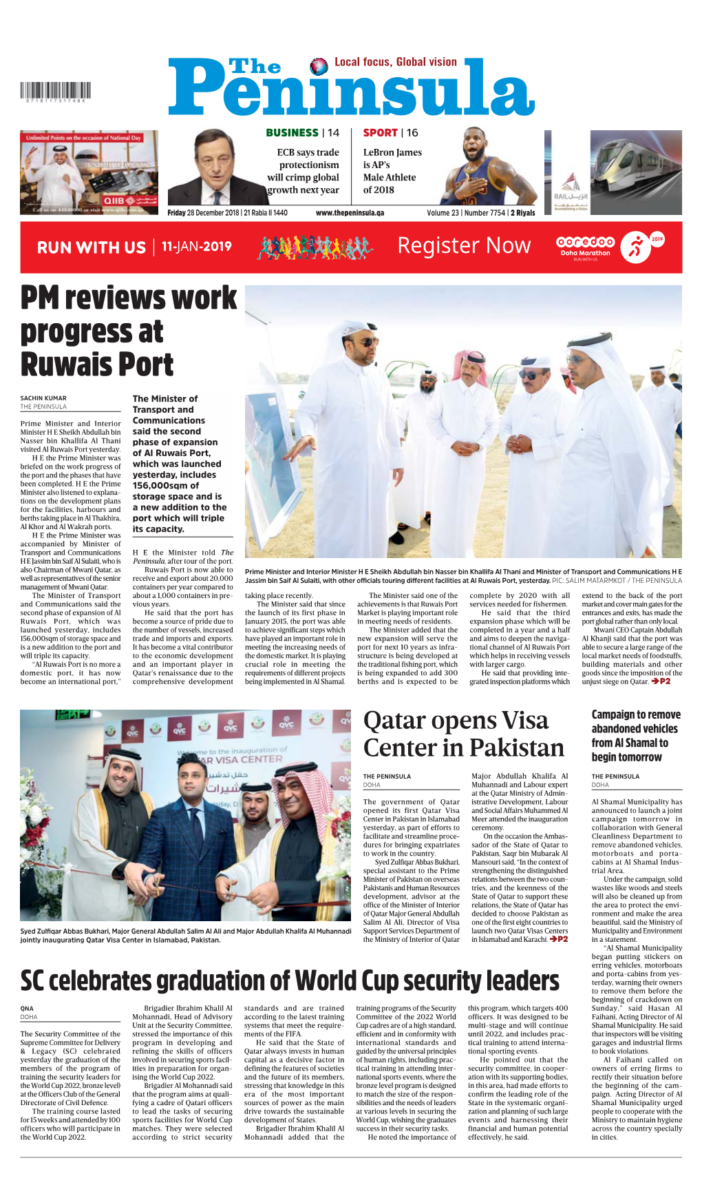 PM Reviews Work Progress at Ruwais Port