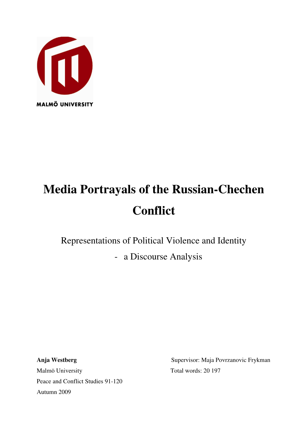 Media Portrayals of the Russian-Chechen Conflict