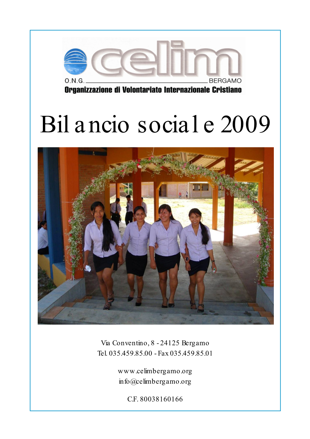Bilancio Sociale 2009 Definitivo