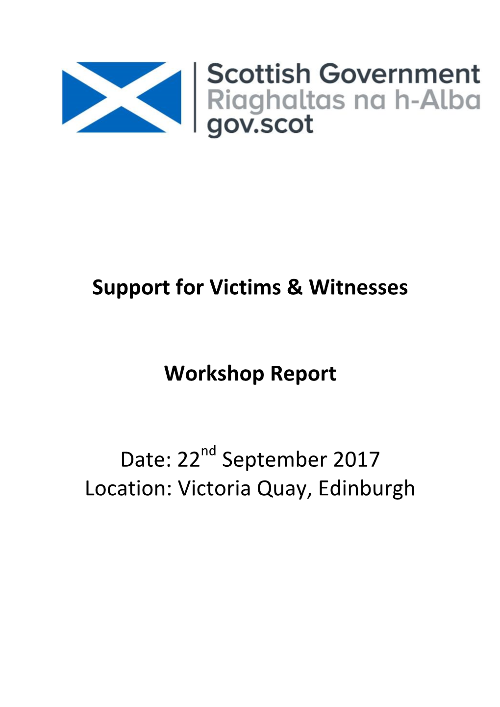 Support for Victims and Witnesses