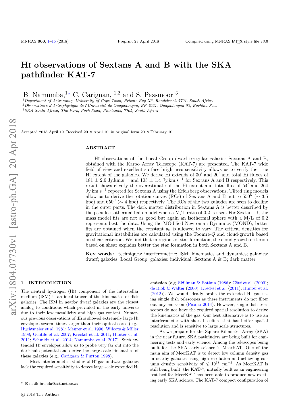 HI Observations of Sextans a and B with the SKA Pathfinder KAT-7
