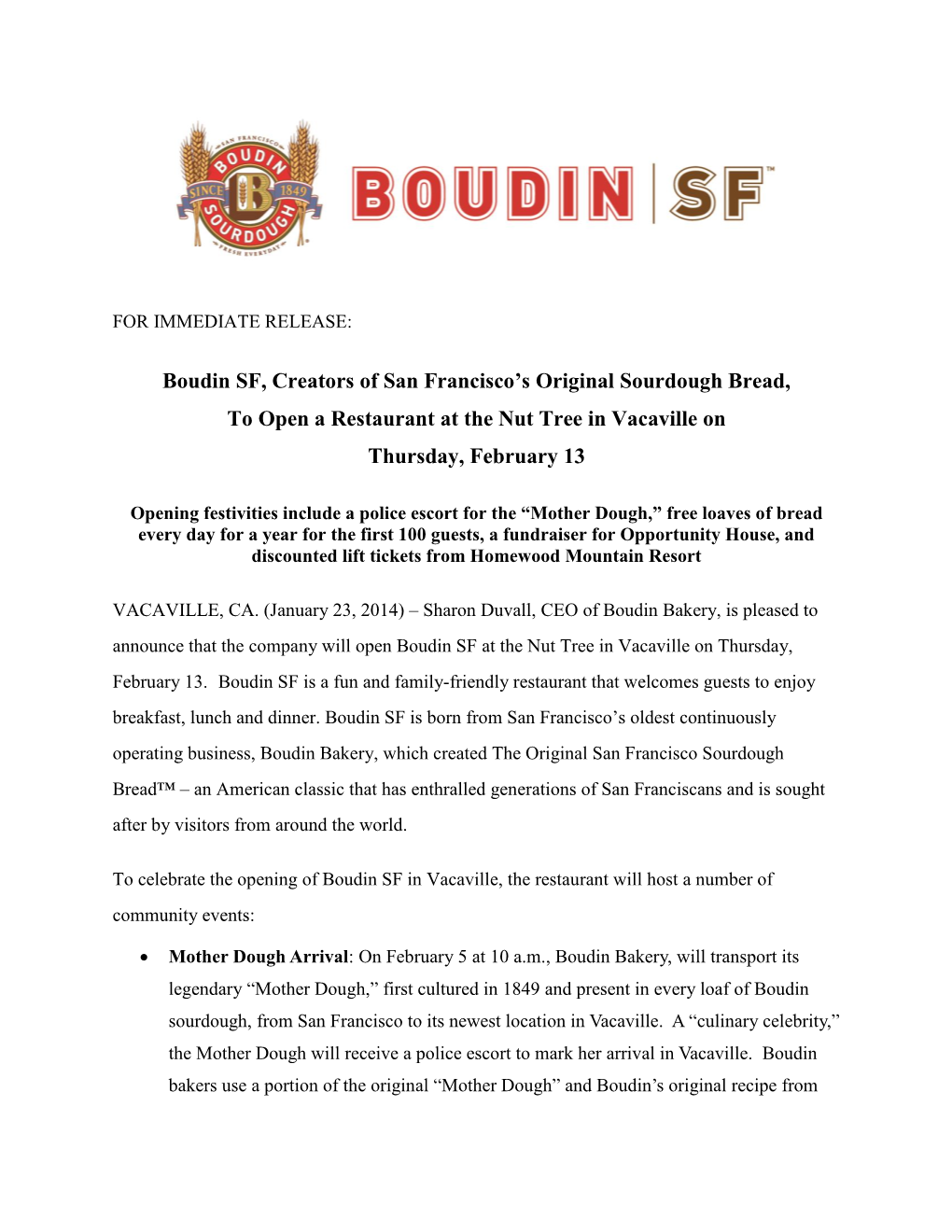 Boudin SF, Creators of San Francisco's Original Sourdough