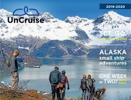 2019-2020 Uncruise Adventures Alaska Brochure